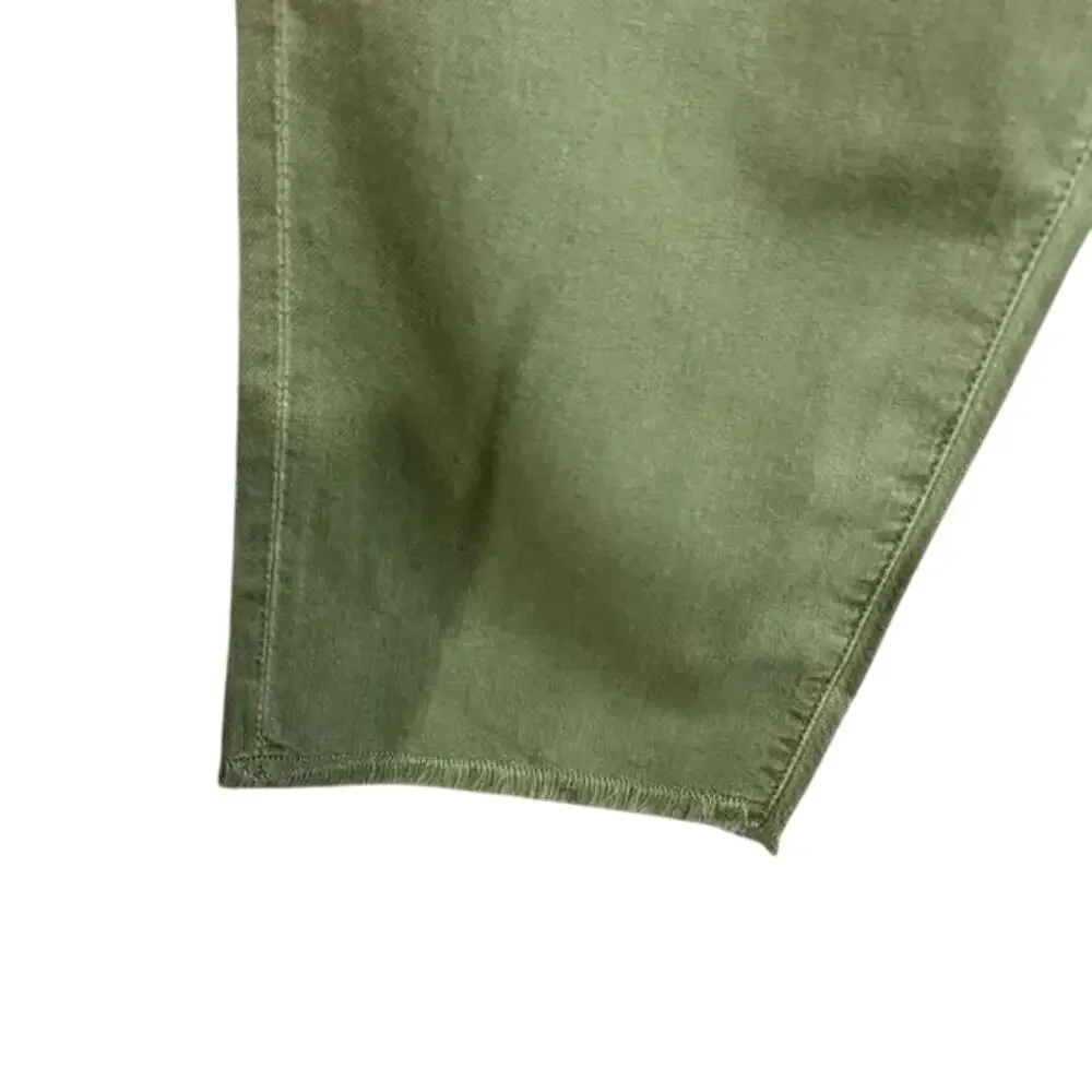 Free people‎ x Sandrine Army Green Bermuda shorts Grunge Sz27 oversized Ret$138